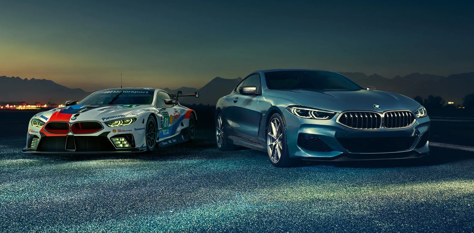 2018 BMW 8 Series Front Blue Exterior 2018 BMW 8 Series Front Blue Exterior
